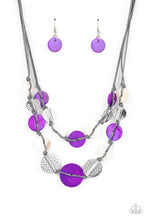 Load image into Gallery viewer, Necklace Barefoot Beaches - Purple SETSH4