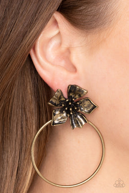 Earrings Buttercup Bliss - Brass E394