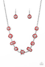 Load image into Gallery viewer, Necklace Fleek and Flecked - Red SET