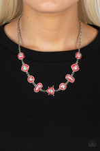 Load image into Gallery viewer, Necklace Fleek and Flecked - Red SET