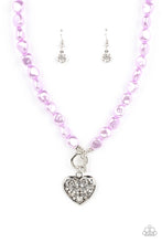Load image into Gallery viewer, Necklaces Color Me Smitten - Purple Pearl