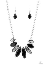 Load image into Gallery viewer, Necklaces Crystallized Couture - Black N2236