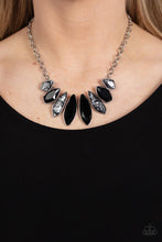 Load image into Gallery viewer, Necklaces Crystallized Couture - Black N2236