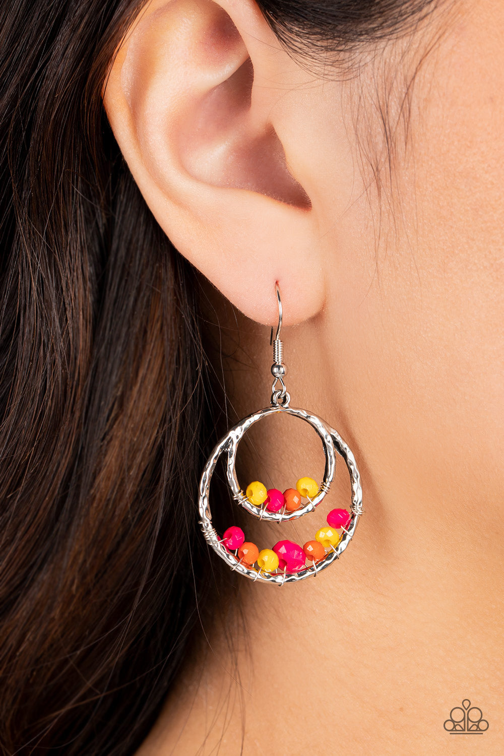 Earrings Bustling Beads - Multi E2108