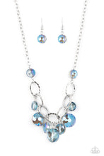 Load image into Gallery viewer, Necklaces Rhinestone River - Blue B2289