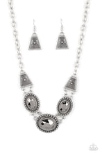 Load image into Gallery viewer, Necklace Textured TRAPEZOID - Silver
