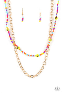 Necklace Happy Looks Good on You - Multi N2275