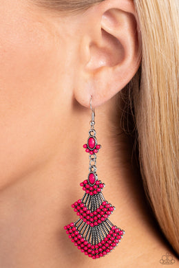 Earrings Eastern Expression - Pink E2194