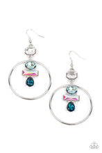 Load image into Gallery viewer, Earrings Geometric Glam - Blue LOP E180