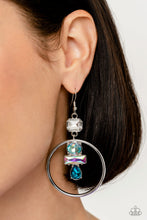 Load image into Gallery viewer, Earrings Geometric Glam - Blue LOP E180
