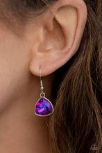 Load image into Gallery viewer, Necklace Glittering Geometrics - Purple LOP N2176