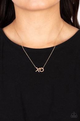 Necklaces Hugs and Kisses - Gold VDAY V120