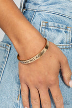 Load image into Gallery viewer, Bracelets I Stand All Amazed - Gold Urban Inspirational B2195