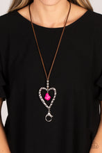 Load image into Gallery viewer, Necklaces Santa Fe Sweetheart - Pink Vday N2001 LANYARD
