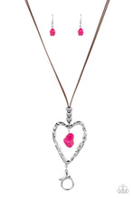 Load image into Gallery viewer, Necklaces Santa Fe Sweetheart - Pink Vday N2001 LANYARD