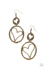 Load image into Gallery viewer, Earrings Enchanting Echo - Brass E176