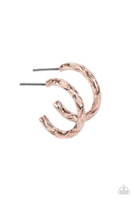 Load image into Gallery viewer, Earrings Triumphantly Textured - Rose Gold MINI S106