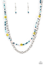 Load image into Gallery viewer, Necklace Happy Looks Good on You - Blue B2275