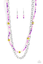 Load image into Gallery viewer, Necklace Happy Looks Good on You - Purple N2275