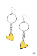 Load image into Gallery viewer, Earrings Don’t Miss a HEARTBEAT - Yellow VDAY V141