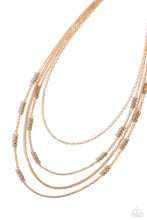 Load image into Gallery viewer, Necklaces Metallic Monarch - Gold N469