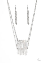 Load image into Gallery viewer, Necklace Crystal Catwalk - White N2369