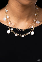 Load image into Gallery viewer, Necklaces Blissful Ballad - Gold Pearl N2426