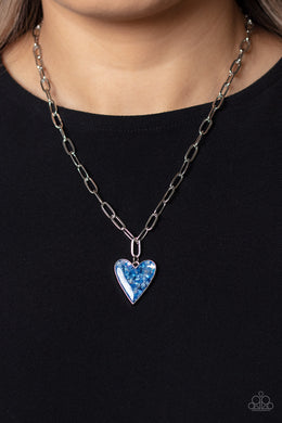 Necklace Kiss and SHELL - Blue N2145
