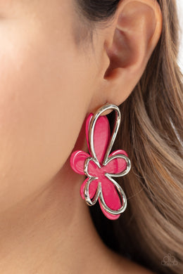 Earrings Glimmering Gardens - Pink E441