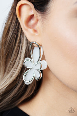 Earrings Glimmering Gardens - White E441