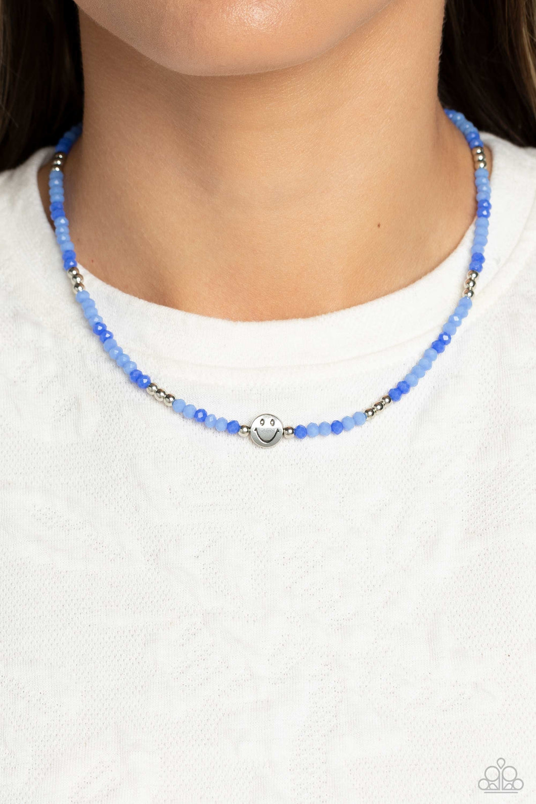 Necklace Beaming Bling - Blue N2127