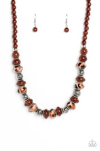 Load image into Gallery viewer, Necklaces Warped Whimsicality - Brown SETM