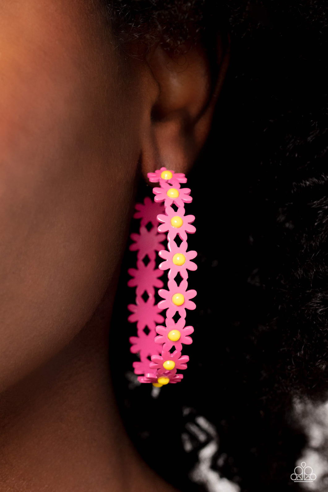 Earrings Daisy Disposition - Pink E445