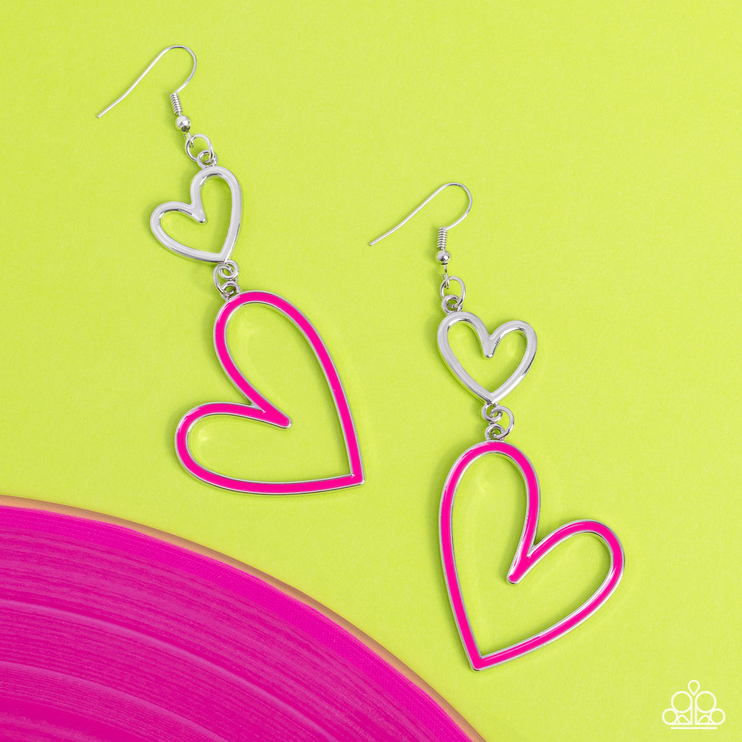 Earrings Pristine Pizzazz - Pink VDAY V151