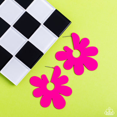 Earrings Flower Power Fantasy - Pink E516