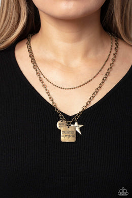 Necklaces Masterpiece in Progress - Brass Inspirational N453