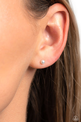 Earrings Dainty Details - White Pearl Small Post E471