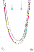 Load image into Gallery viewer, Necklaces Coastal Composition - Pink SET O2
