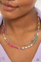 Load image into Gallery viewer, Necklaces Coastal Composition - Pink SET O2