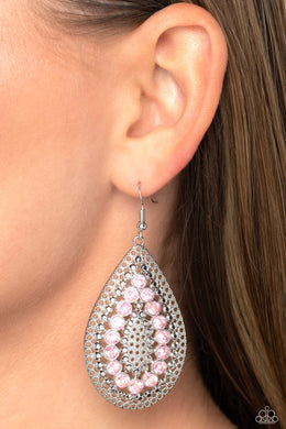 Earrings Spirited Socialite - Pink