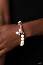 Load image into Gallery viewer, Bracelets Bold Butterfly - White B2281