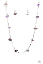 Load image into Gallery viewer, Necklaces Chiseled Construction - Purple N2413