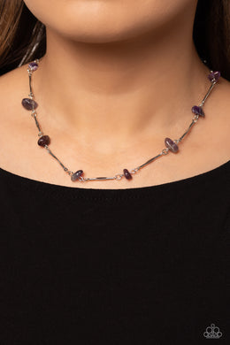 Necklaces Chiseled Construction - Purple N2413