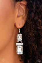 Load image into Gallery viewer, Earrings CHAIN Check - White