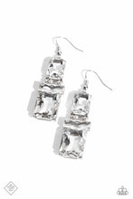 Load image into Gallery viewer, Earrings CHAIN Check - White