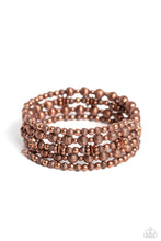 Load image into Gallery viewer, Bracelets Striped Stack - Copper B025