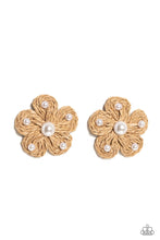 Load image into Gallery viewer, Earrings Permanent Vacation - Brown Post E2213