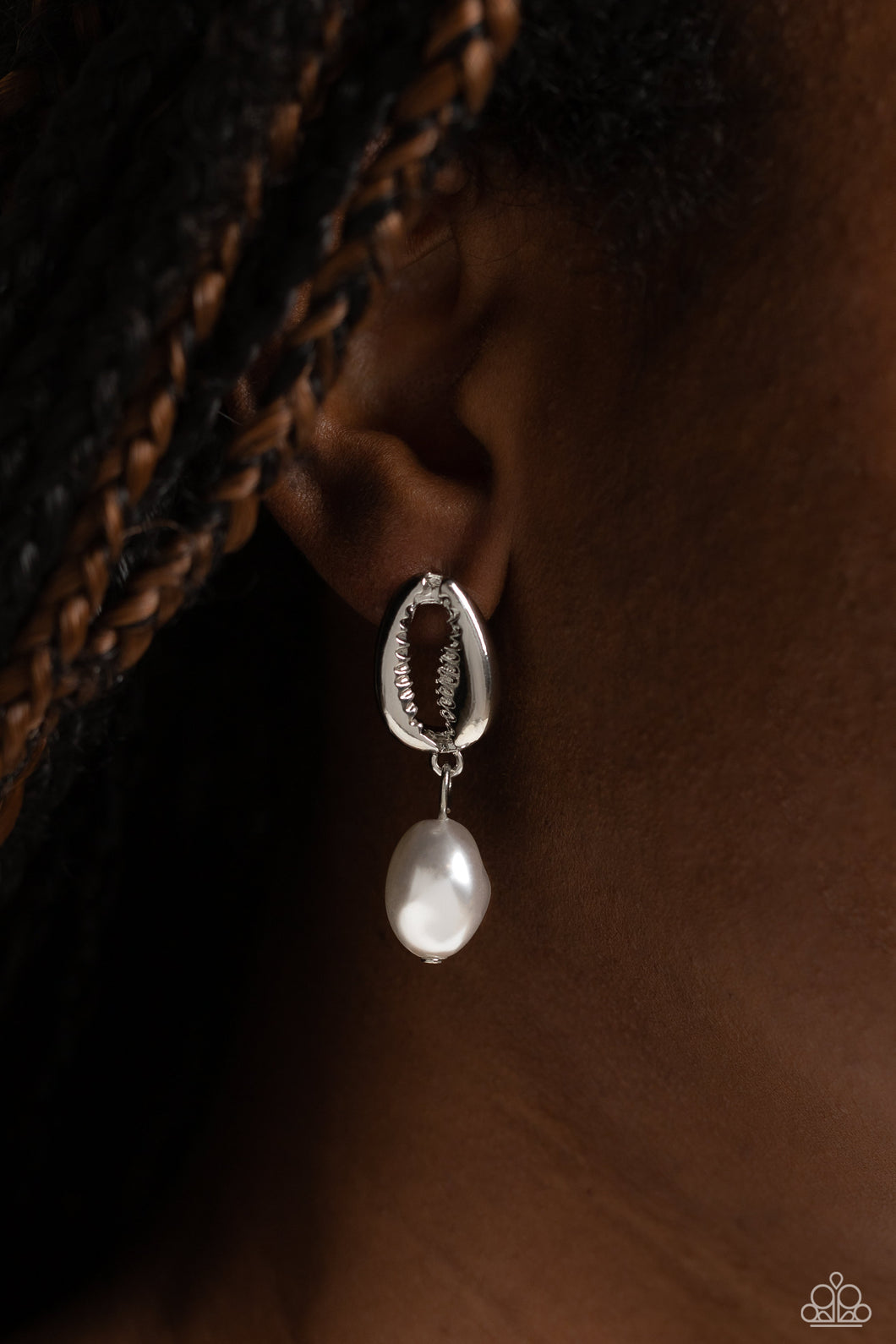 Earrings Im HAVANA Party - White Pearl E2272