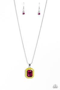 Necklace Emerald Energy - Multi Red N047