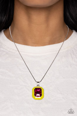Necklace Emerald Energy - Multi Red N047